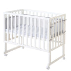 Bedside crib 3-i-1 med barriere roba Style grå 45x90 cm bakside