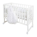 Bedside crib 3-i-1 Sternenzauber safe asleep® hvit forside