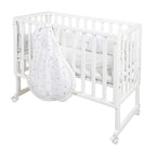 Bedside crib 3-i-1 Sternenzauber safe asleep® hvit forside