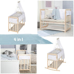 Himmel og himmelstang på Bedside crib 4-i-1 Liebhabär