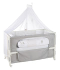 Bedside crib 60x120 cm Fox & Bunny høydejusterbar forfra