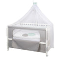 Bedside crib 60x120 cm Happy Cloud høydejusterbar foran