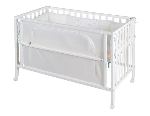 Bedside crib 60x120 cm Sternenzauber safe asleep® bakside