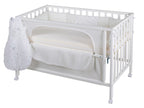 Bedside crib 60x120 cm Sternenzauber safe asleep® forfra