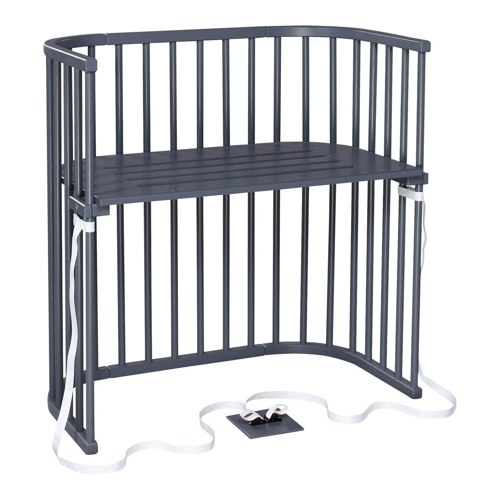 Bedside crib Boxspring 89x51 cm for høye senger forfra