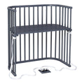 Bedside crib Boxspring 89x51 cm for høye senger forfra
