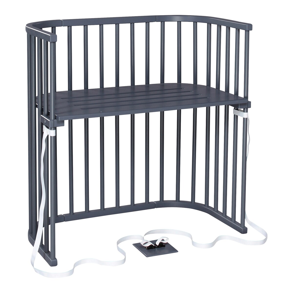 Bedside crib Boxspring 89x51 cm for høye senger forfra