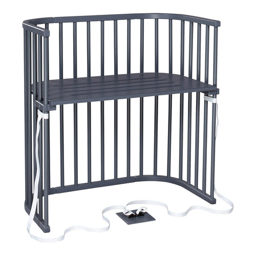 Bedside crib Boxspring 89x51 cm for høye senger forfra