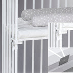 Bedside crib Boxspring XXL i bøk detalj av treverk
