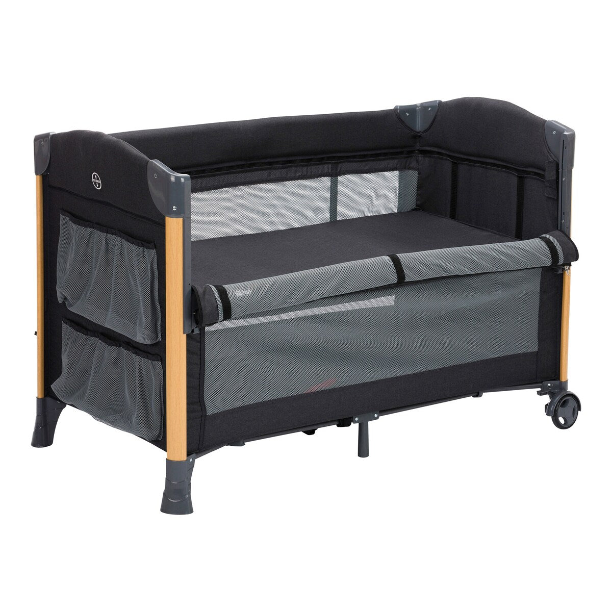 Bedside crib Cadiz bakside med hjul