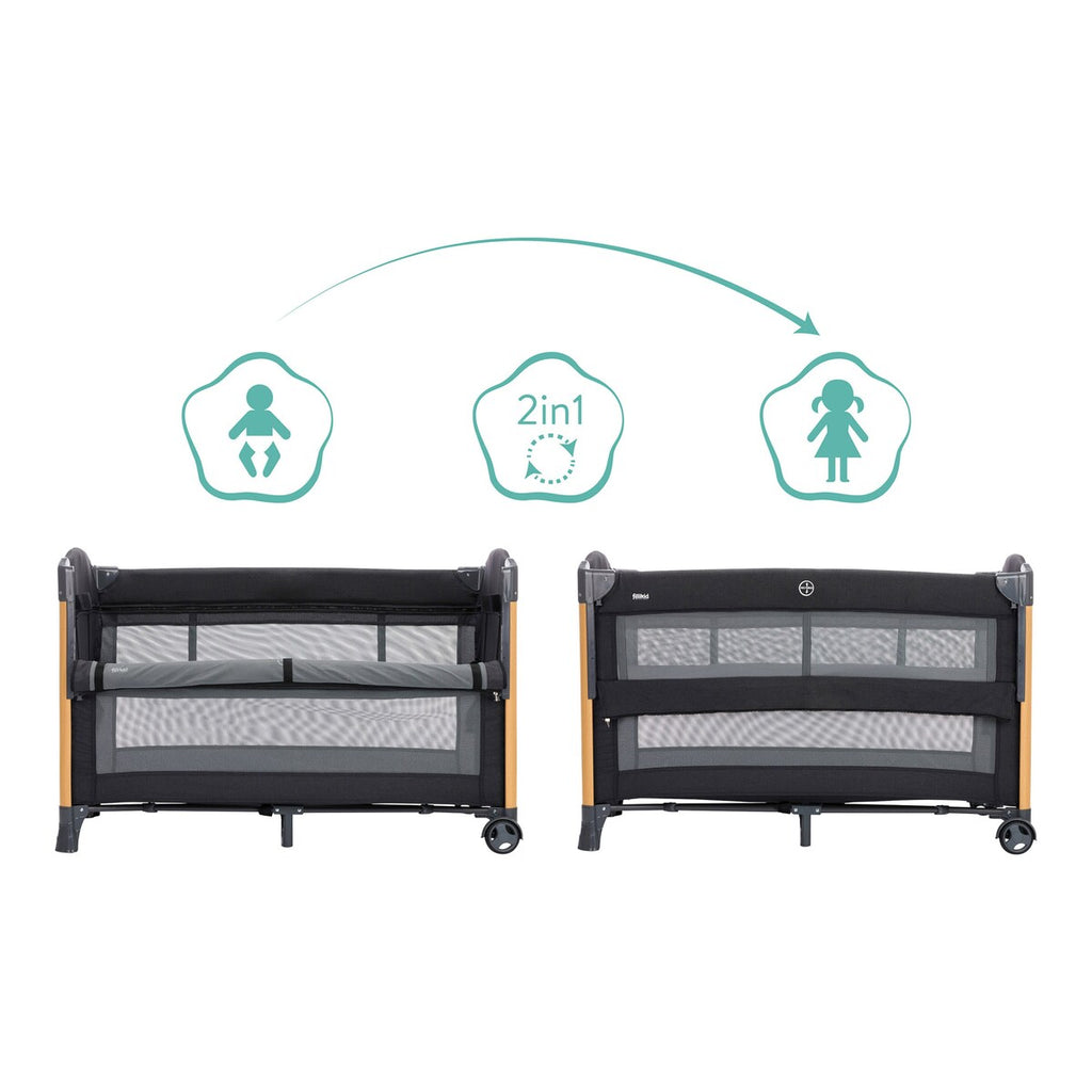 Bedside crib Cadiz hjul for mobilitet