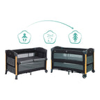 Bedside crib Cadiz madrass detalj