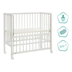 Bedside crib Cocon 4-trinns høydejustering bakside