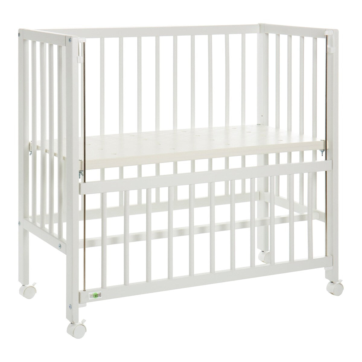 Bedside crib Cocon 4-trinns høydejustering forfra