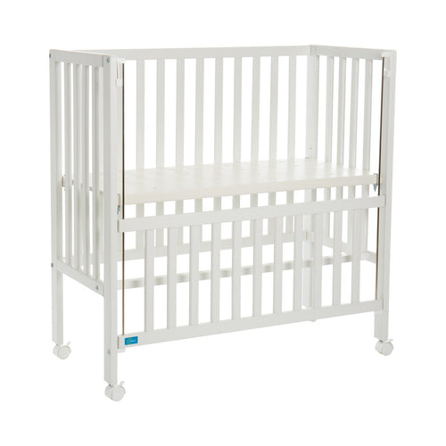 Bedside crib Cocon Plus med hjul baksiden visning
