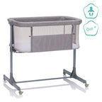Bedside crib Eco med 3 høydeinnstillinger, opptil 9 kg hjuldetalj