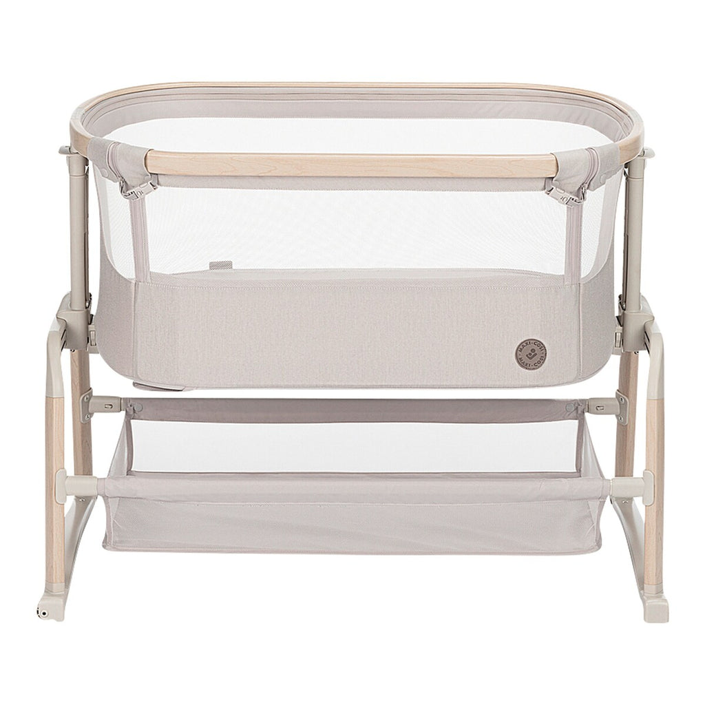 Bedside crib Iora Air med madrass og reiseveske bakside