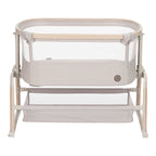 Bedside crib Iora Air med madrass og reiseveske bakside