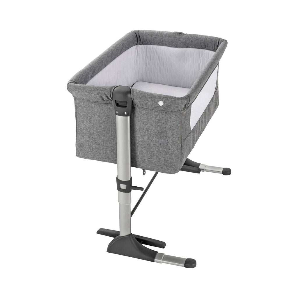 Sammenleggbar aluminiumsramme på Bedside crib Joy 85x49 cm med madrass og aluminiumsramme