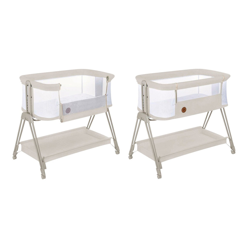 Detalj av skummadrass i Bedside crib Luna