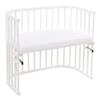 Bedside crib Maxi 89x51 cm med madrass Classic Soft forfra