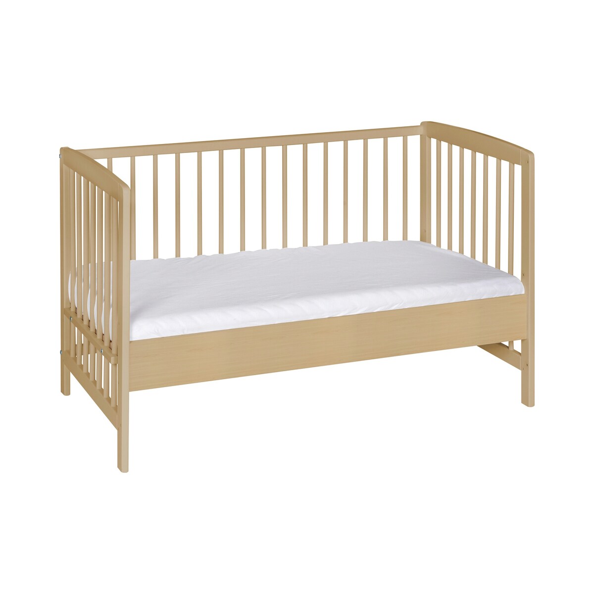 Bedside crib Micky 60x120 cm i massiv bøk - Schardt