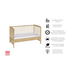 Bedside crib Micky 60x120 cm i massiv bøk - Schardt
