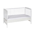 Bedside crib Micky 60x120 cm i massiv bøk forfra