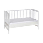 Bedside crib Micky 60x120 cm i massiv bøk forfra