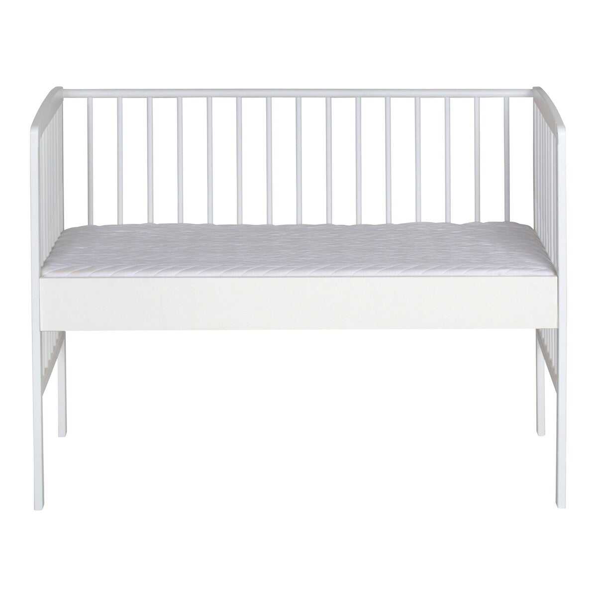 Nærbilde av bedside crib Micky Plus 60x120 cm for boxspringsenger