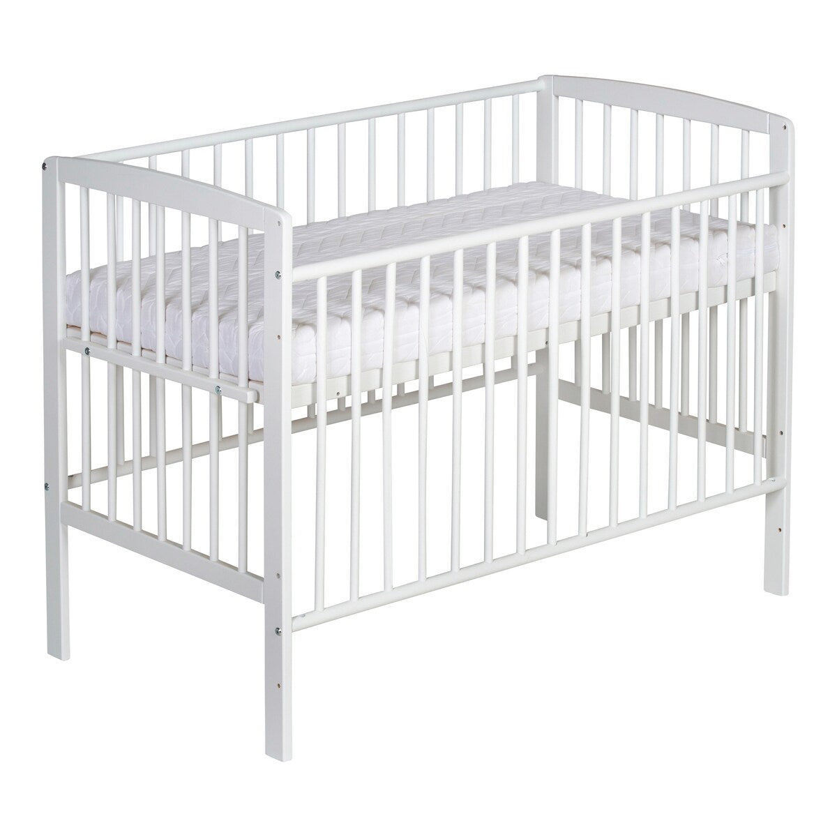 Bedside crib Micky Plus 60x120 cm for boxspringsenger forfra