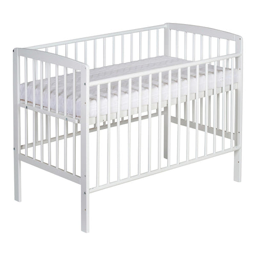 Bedside crib Micky Plus 60x120 cm for boxspringsenger forfra