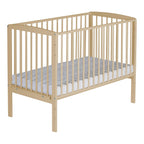 Tre utgangsstenger på bedside crib Micky Plus 60x120 cm for boxspringsenger