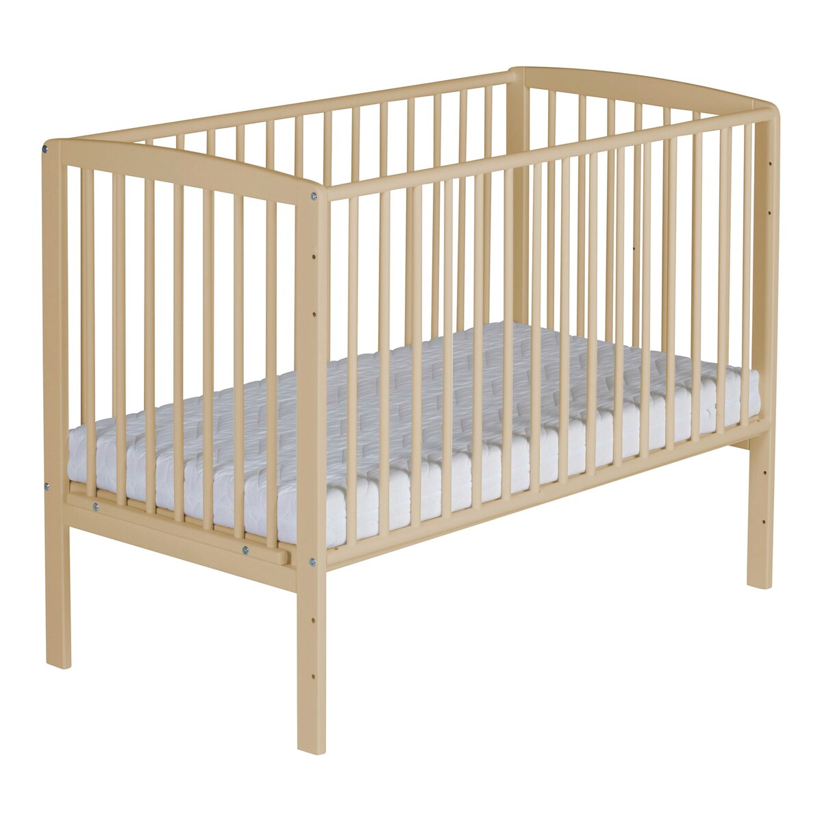 Tre utgangsstenger på bedside crib Micky Plus 60x120 cm for boxspringsenger