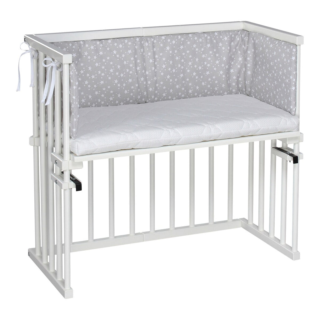 Festesystem for bedside crib Midi med madrass Classic Soft bøk