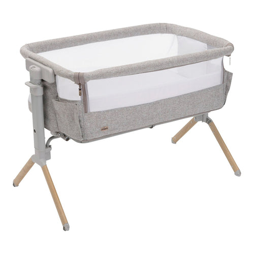 Bedside crib Next2Me Armonia 11 høyder 58–73 cm forfra