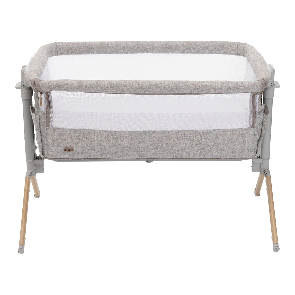 Bedside crib Next2Me Armonia 11 høyder 58–73 cm bakside