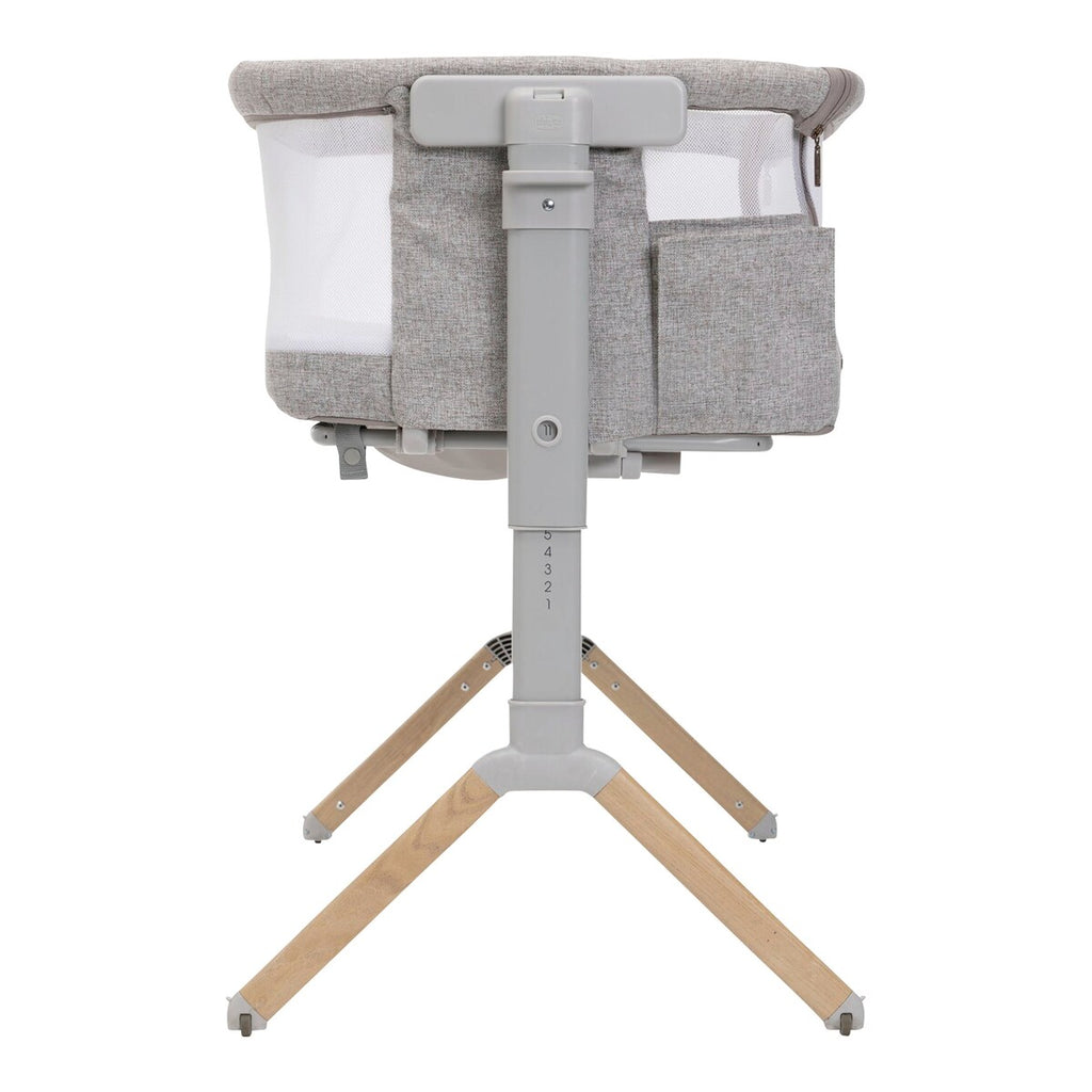 Bedside crib Next2Me Armonia 11 høyder 58–73 cm nærbilde av tekstil