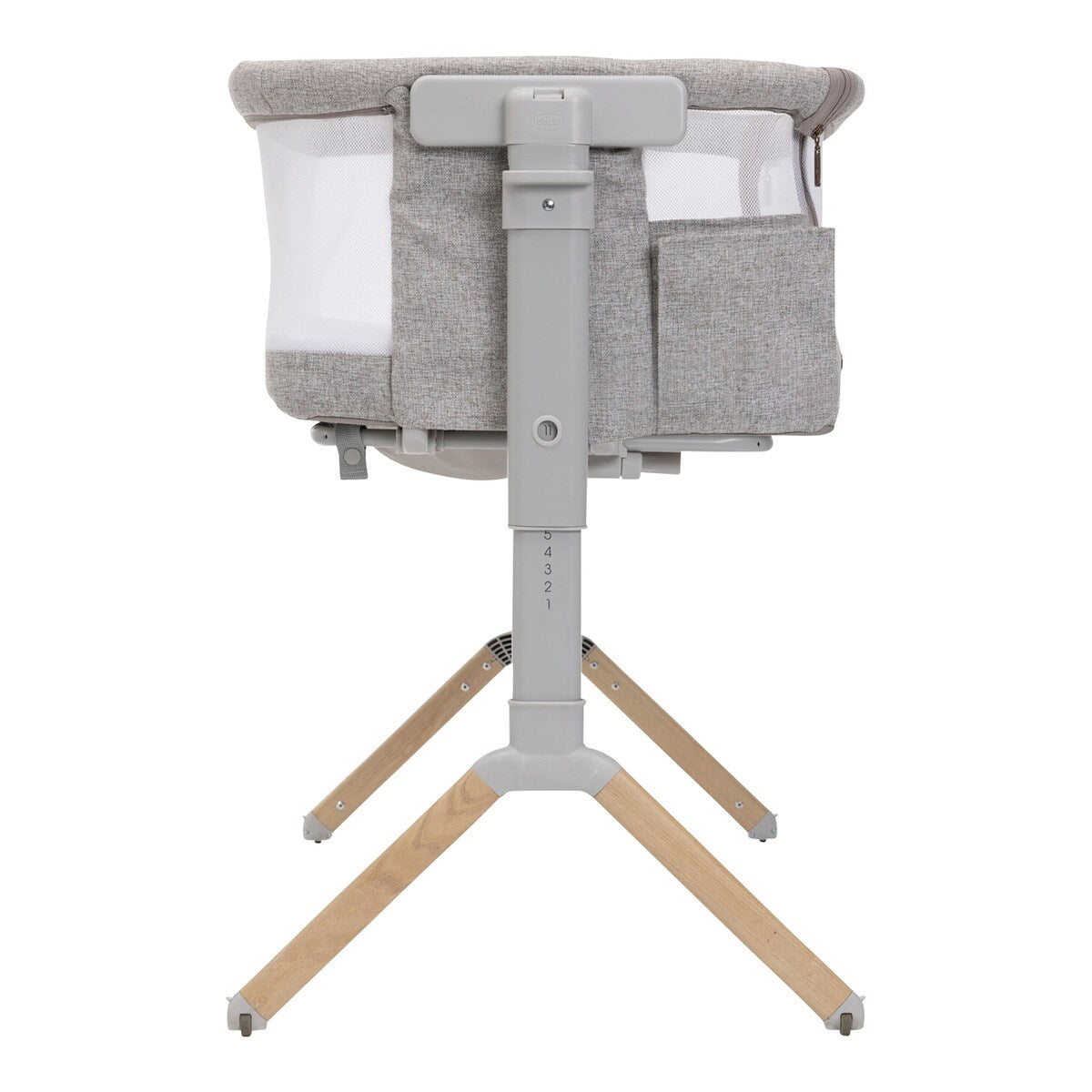 Bedside crib Next2Me Armonia 11 høyder 58–73 cm nærbilde av tekstil