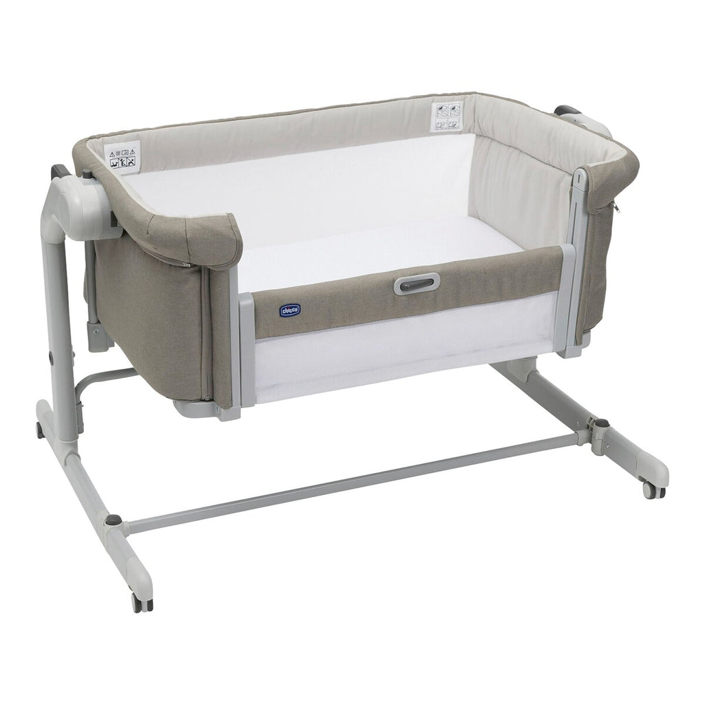 Bedside crib Next2me Magic Evo bakside med hjul