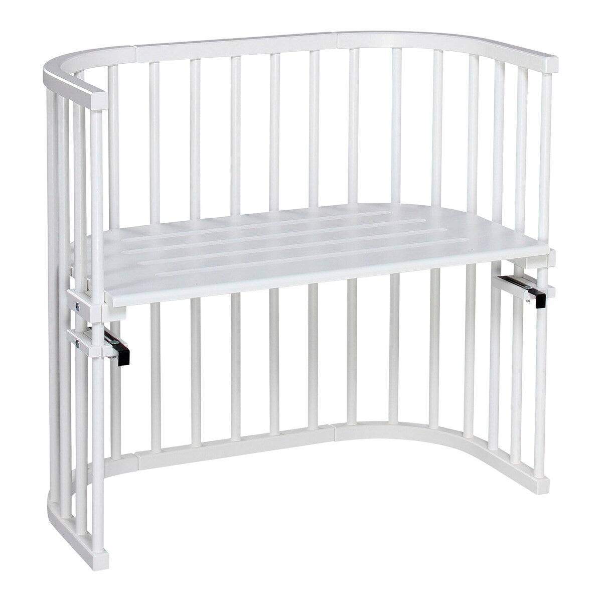 Bedside crib Original 81x43 cm massiv bøk - babybay forfra