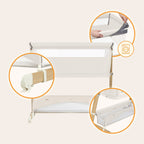 Sikkerhetsnett på Bedside crib Thomi Plus 5-i-1