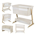 Bedside crib Thomi Plus 5-i-1 med madrass forfra