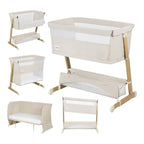 Bedside crib Thomi Plus 5-i-1 med madrass forfra