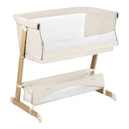Detalj av tekstil og madrass på Bedside crib Thomi Plus 5-i-1
