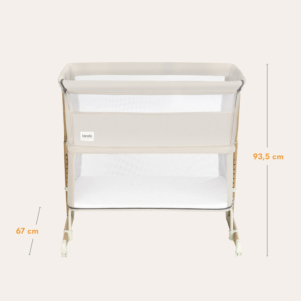 Bedside crib Thomi Plus 5-i-1 med madrass som løpegjerde