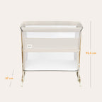Bedside crib Thomi Plus 5-i-1 med madrass som løpegjerde