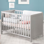 Bedside-seng 2-i-1 60x120 cm med safe asleep madrass bakside