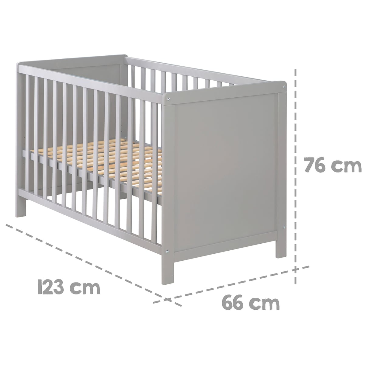 Bedside-seng 2-i-1 60x120 cm med safe asleep madrass nærbilde av madrass