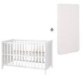 Bedside-seng 60x120 cm med madrass, høydejusterbar forfra